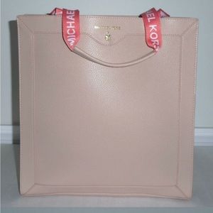 Michael Kors Peach Logo Strap Bag EUC